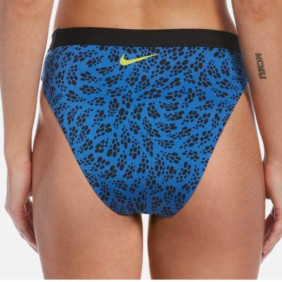 NIKE Swim Party Dots Bikini Bottom NESSC268-442 Pacific Blue Women - Picture 3 of 5